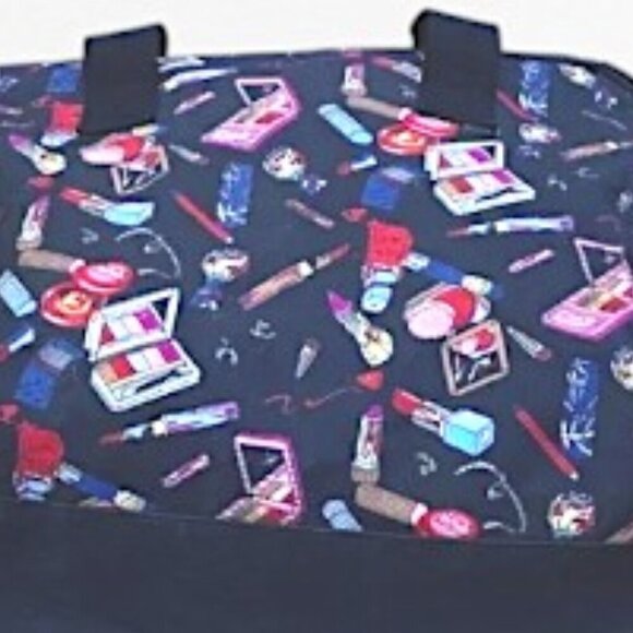 Niole Miller Makeup Themed Travel Duffel Carry on Tote and Makeup Bag **RARE** - Picture 7 of 13